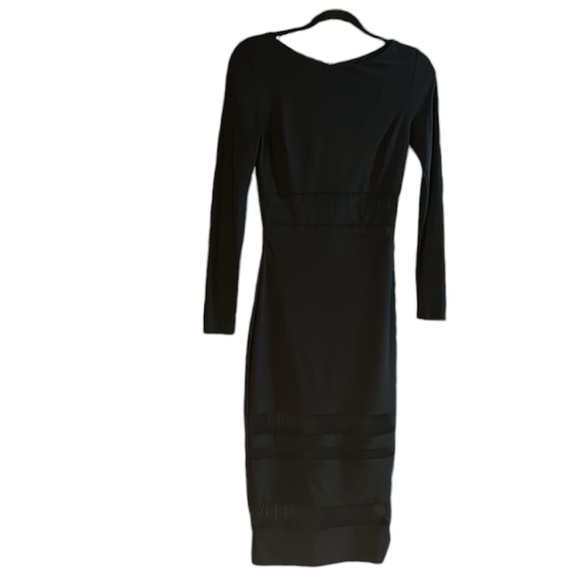 Bebe black midi pencil Dress with sheer mesh
Size small - Picture 4 of 5